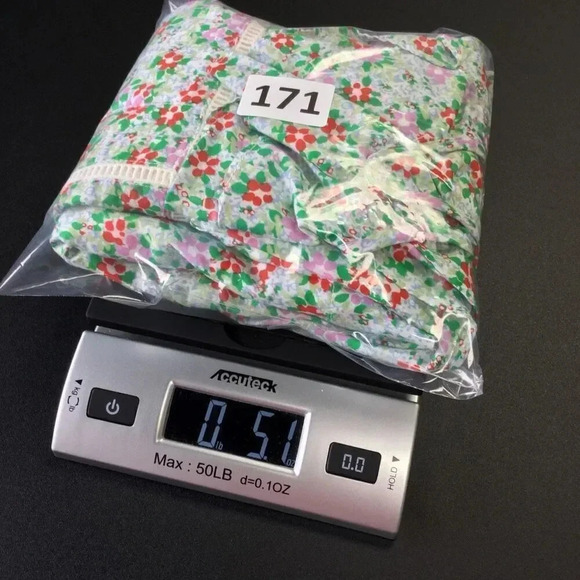 J. Crew Crewcuts Girls Green Multi Floral Ruffle Shoulder A-Line Dress Size 10 - Picture 11 of 12